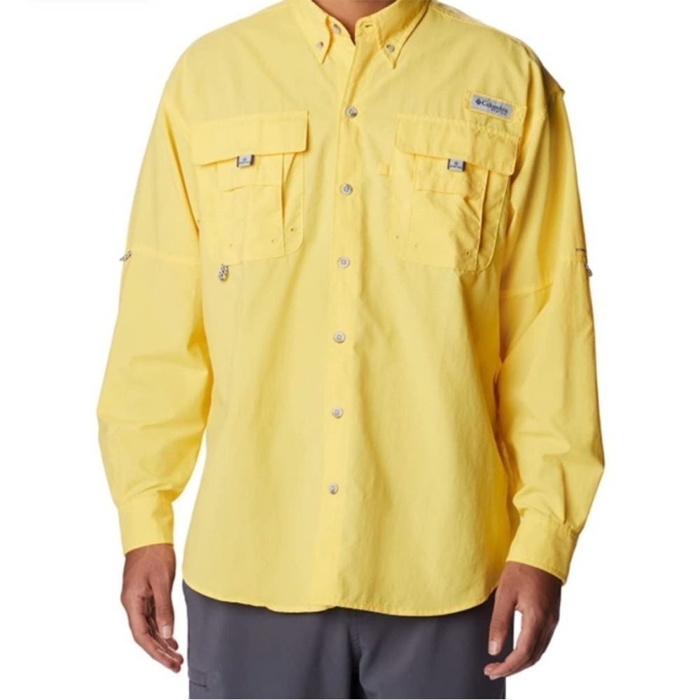 Columbia Men's PFG Bahama II UPF‎ 30 Long Sleeve Fishing Gorpcore Shirt XLT
